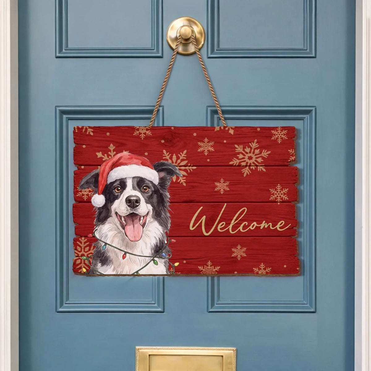 Custom Photo Wood Sign - Personalized Personalized Christmas Birthday Gifts For Dog Cat Lovers, Dog Dad And Mom, Cat Owners - Merry Tails Welcome You