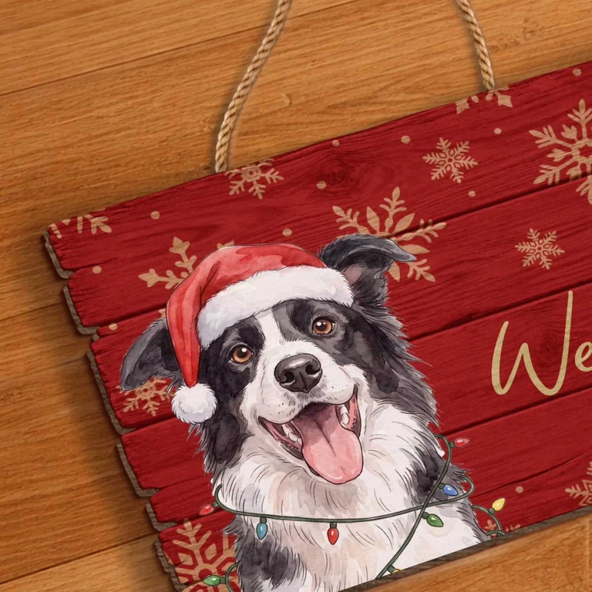 Custom Photo Wood Sign - Personalized Personalized Christmas Birthday Gifts For Dog Cat Lovers, Dog Dad And Mom, Cat Owners - Merry Tails Welcome You