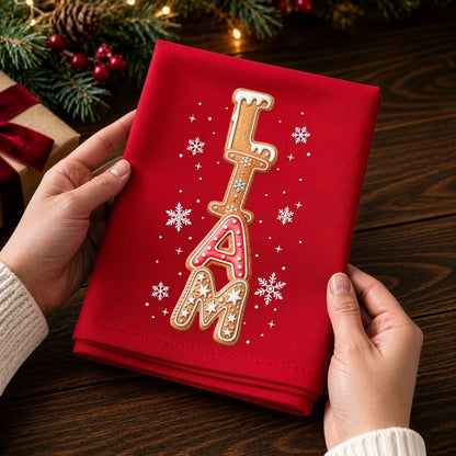 Custom Cotton Napkin - Personalized Christmas Birthday Gifts For Mom, Dad, Brother, Sister - Let The Holiday Magic Begin