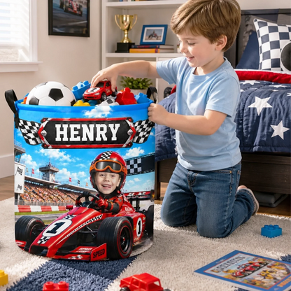 Custom Photo Laundry Basket - Personalized Birthday Gifts For Kids - Built To Explore