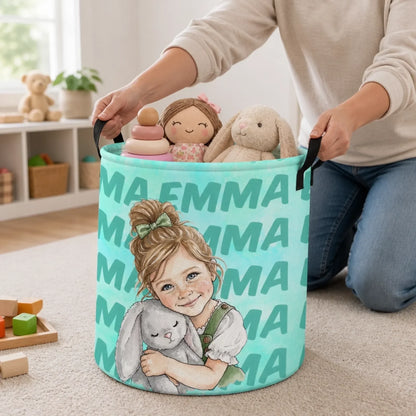 Custom Laundry Basket - Personalized Birthday Gifts For Kids - Shine Bright Like A Star