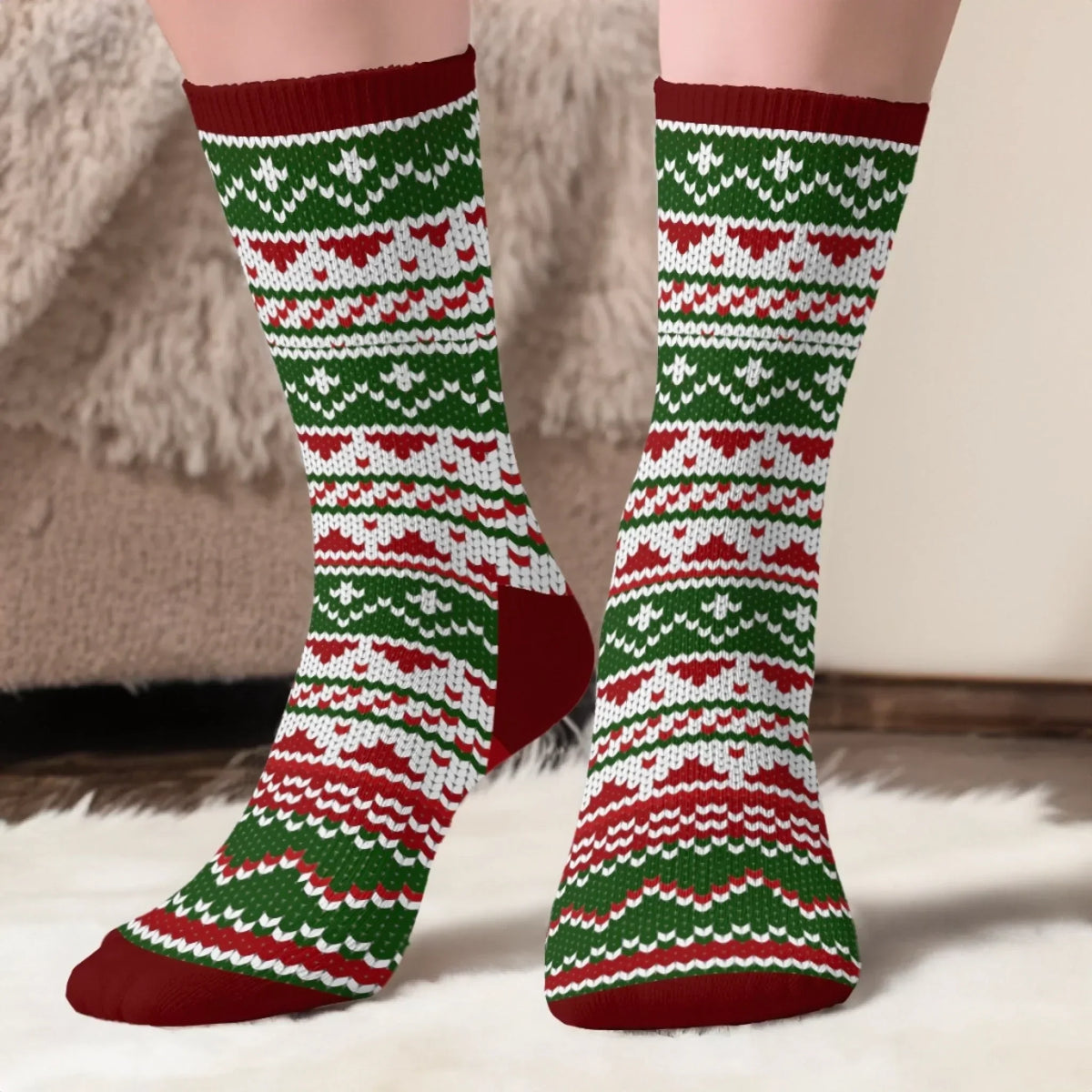 Custom Crew Socks - Personalized Christmas Birthday Gifts For Mom, Dad, Brother, Sister - Bringing Joy Everywhere