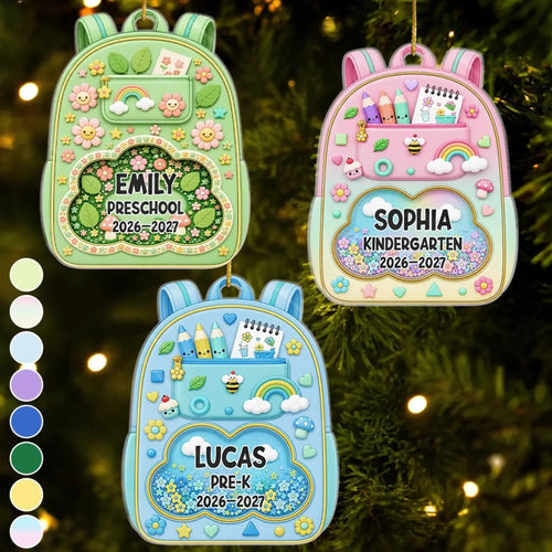 Custom Acrylic Ornament - Personalized Christmas Birthday Gifts For Kids - Learning With So Much Fun