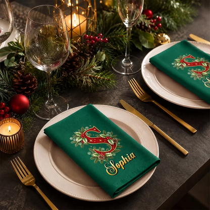 Custom Cotton Napkin - Personalized Christmas Birthday Gifts For Mom, Dad, Brother, Sister - Sparkle Shine Celebrate