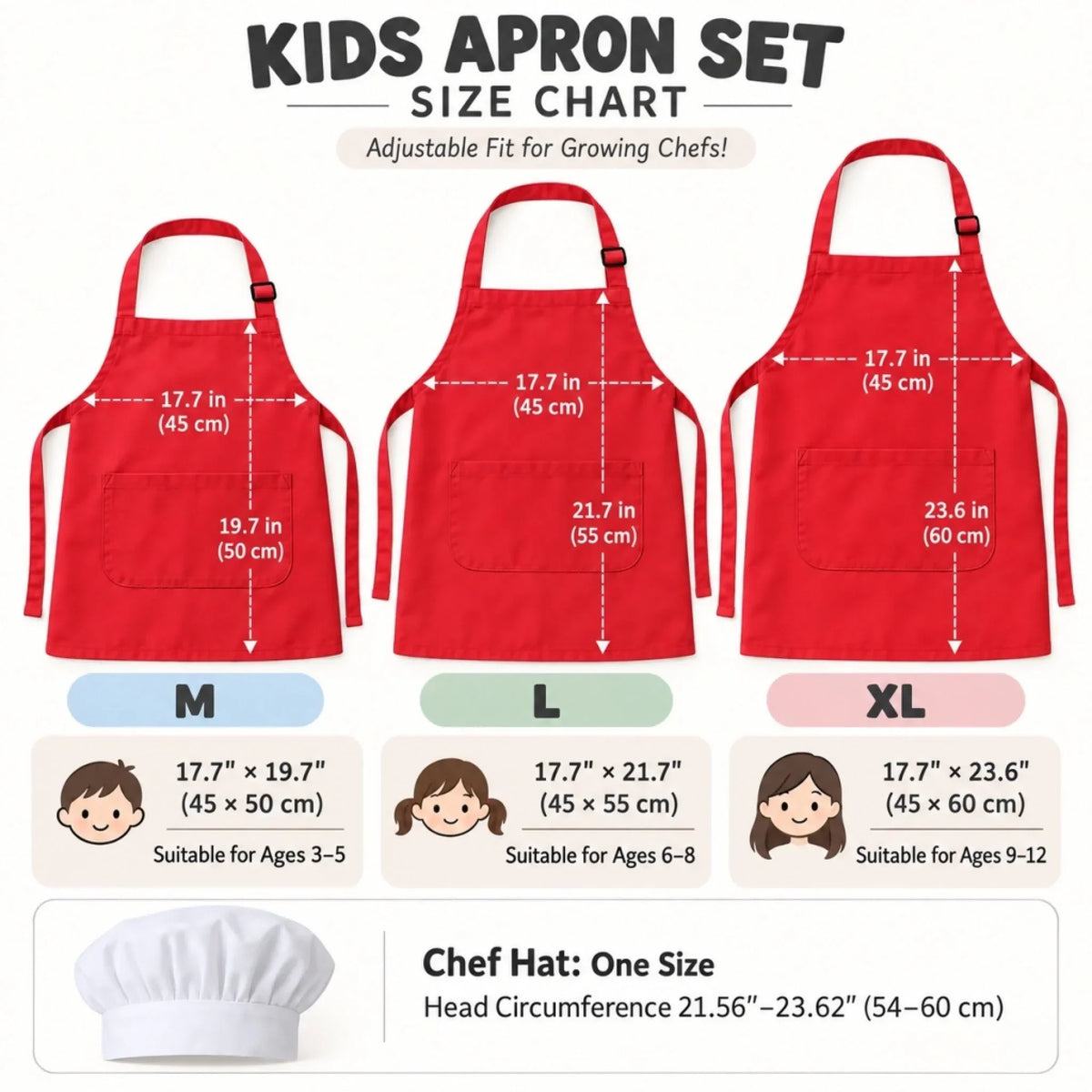 Custom Apron Chef Hat Set - Personalized Birthday Gifts For Kids - Sweet Little Treat