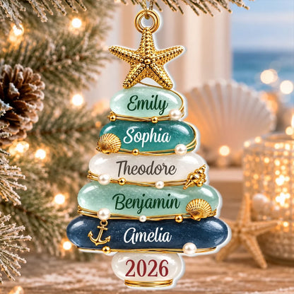 Custom Premium 3D Ornament - Personalized Christmas Birthday Gifts For Mom, Dad, Brother, Sister - Anchored In Holiday Love