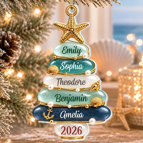 Custom Premium 3D Ornament - Personalized Christmas Birthday Gifts For Mom, Dad, Brother, Sister - Anchored In Holiday Love