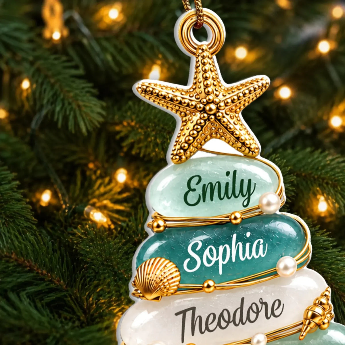 Custom Premium 3D Ornament - Personalized Christmas Birthday Gifts For Mom, Dad, Brother, Sister - Anchored In Holiday Love