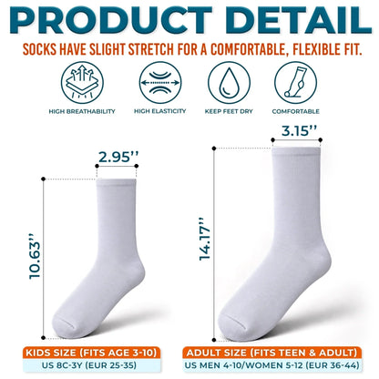 Custom Golf Crew Socks - Personalized Birthday Gifts For Golf Lovers, Sports Fans, Sports Lovers - Fairways Feel Like Home