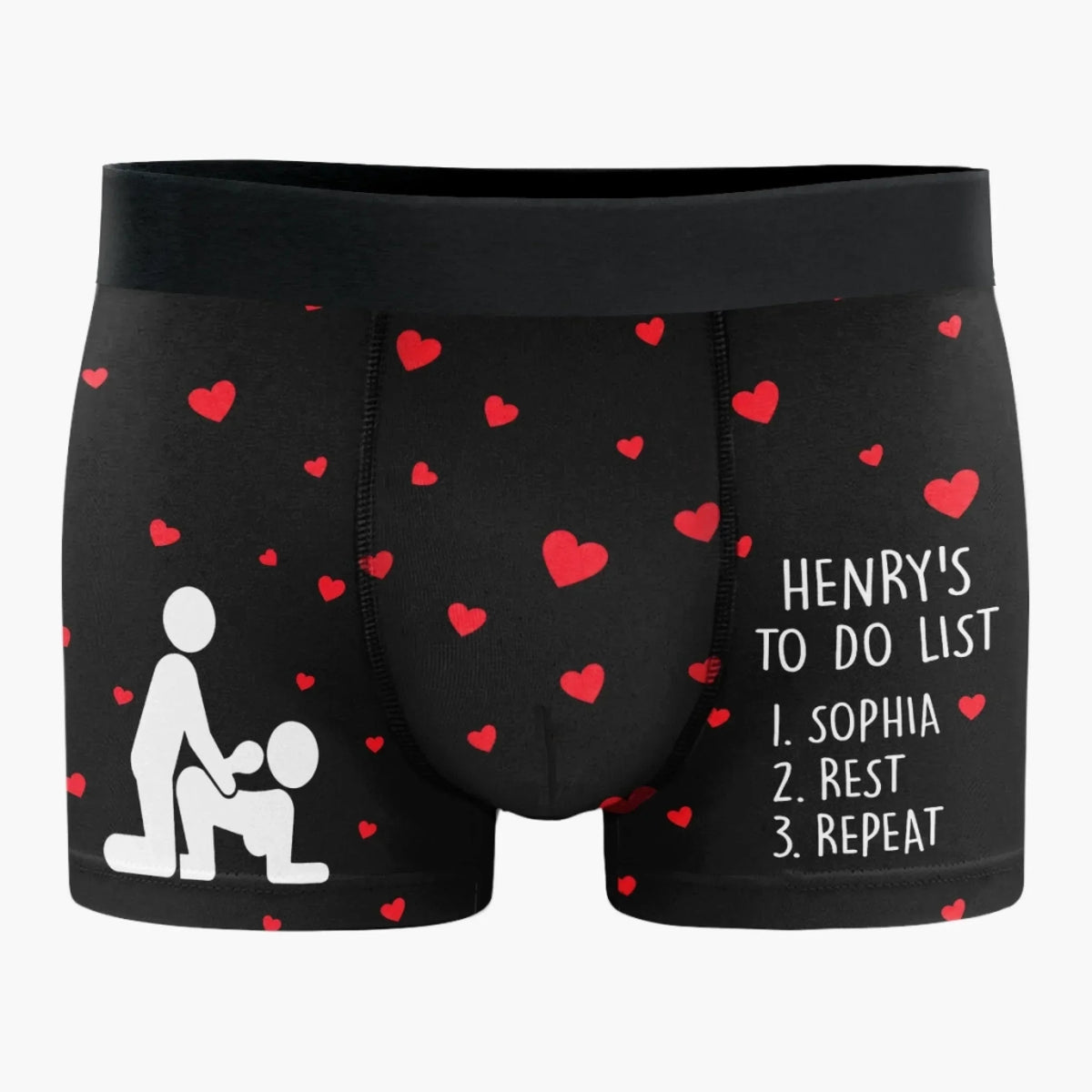 Custom Boxer Briefs, Men's Boxers - Personalized Anniversary Wedding Gifts For Husband And Wife, Him And Her - Property Of My Queen