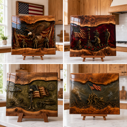 🔥Handcrafted Veteran Memorial Display Boards(Ryan Handmade®) - Only 11 Left