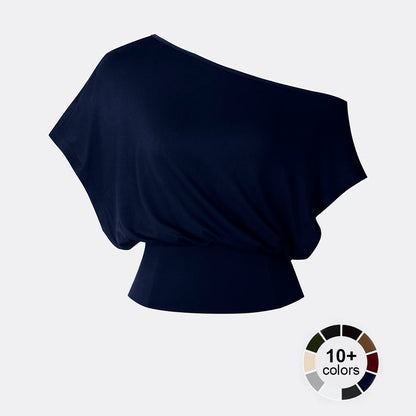 One Shoulder Casual Fashion Tee