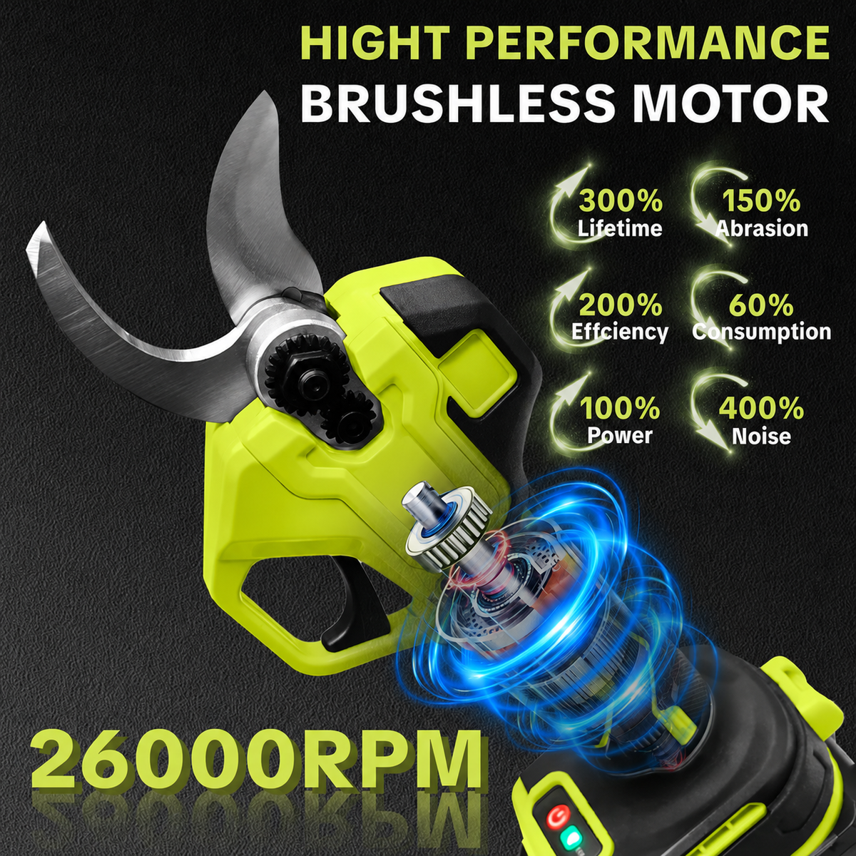 Cordless Electric Pruning Shears – 1" Cutting Capacity
