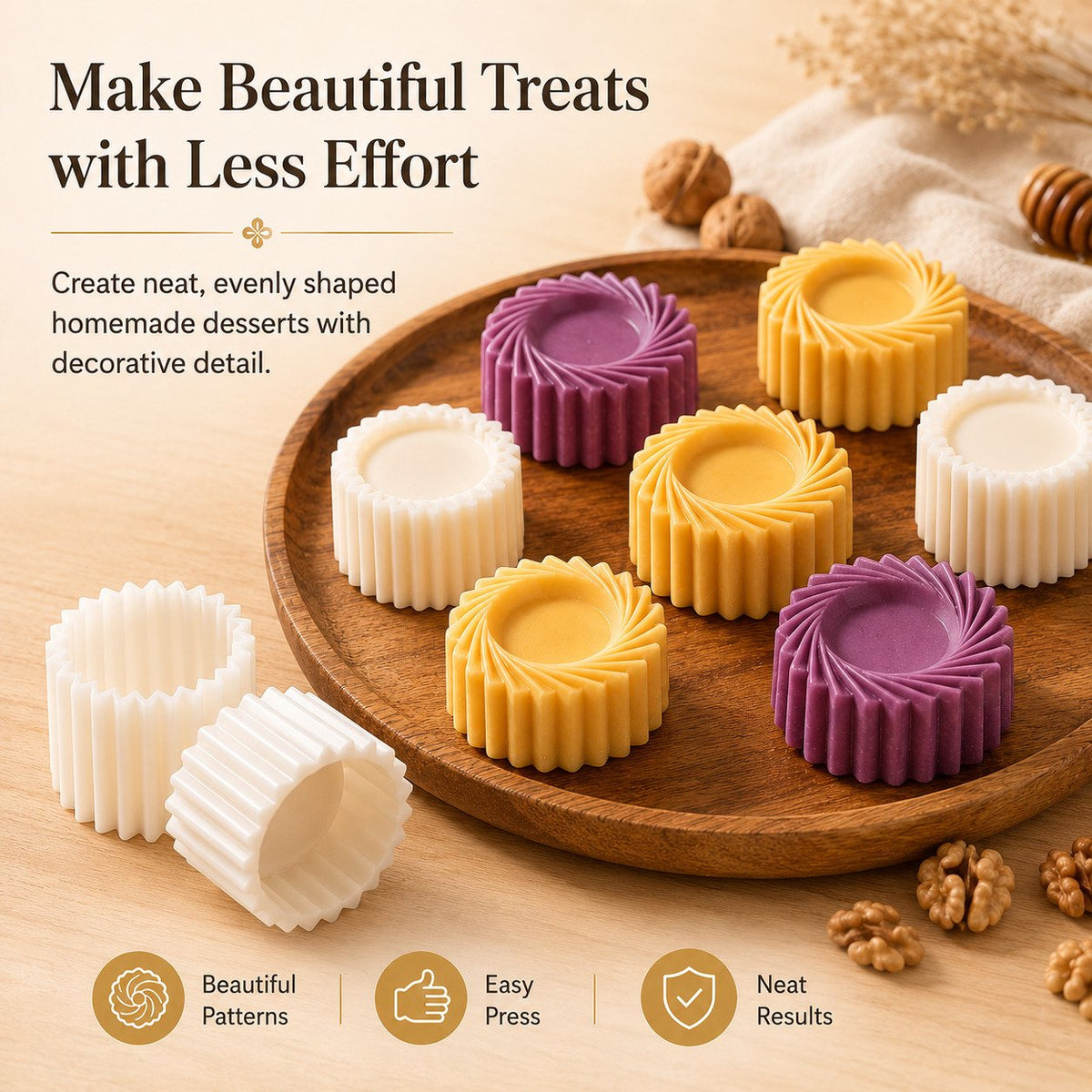 🍪✨ Easy-Press Pastry & Cookie Mold – Perfect Shapes in Seconds