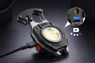 💡8‑in‑1 Multifunctional Keychain Flashlight🔦🌈