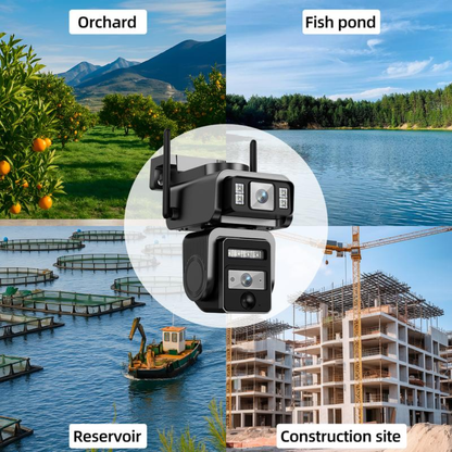 Solar-powered☀️ 360-degree🏡 WiFi📶 Security Camera👀
