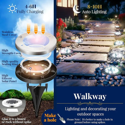 ✨Solar Lights for Outside,12 Pack Solar Lights Outdoor Waterproof