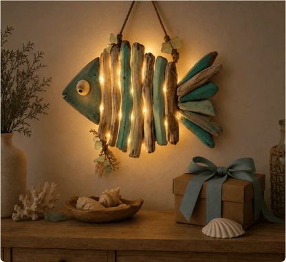 🌊Lighted Coastal FishWall Decor