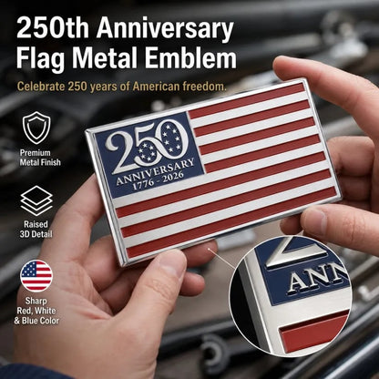 🔥★250th Anniversary Metal Flag Emblem★