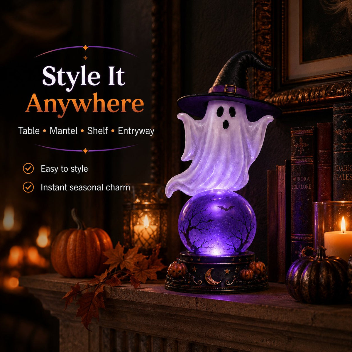 🔥 Today 49% OFF-👻 Halloween Crystal Ball Lamp🔮 The Perfect Halloween Decoration🎃