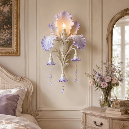 🕯️Enchanted Iris Bloom Wall Sconce