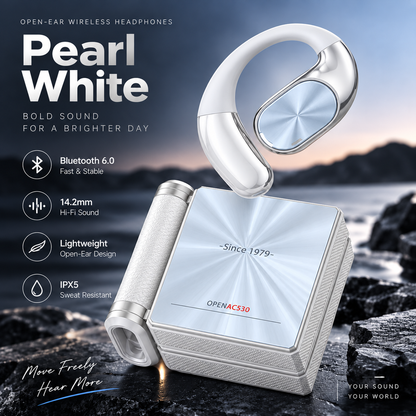 🎧 Open-Ear Wireless Ear-Hook Headphones with Bluetooth 6.0 & Hi-Fi Sound ⚡🎶