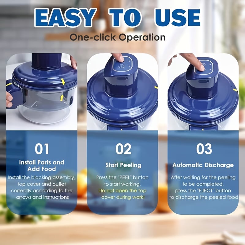 🎉 2026 Sale — Over 34,000 Sold!⚡ - Universal Automatic Peeler | The Smart Kitchen Gadget That Peels Fruits & More In Seconds