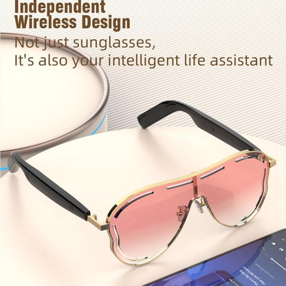 😎 Smart Bluetooth 5.4 Audio Sunglasses – Open-Ear, UV & Blue Light Protection