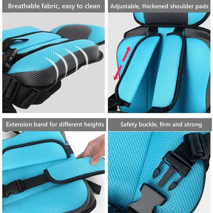 🔥 50% OFF NOW! 🚗 Foldable Child Car Safety Seat – Lightweight, Portable & Fits 0-12 Years – For Cars, Planes & Trains 🛡️