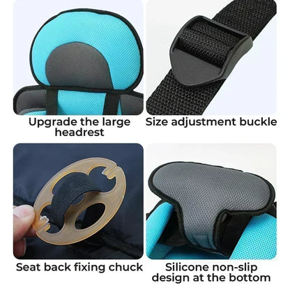🧒 50% OFF NOW! 🚗 Foldable Child Car Safety Seat – Lightweight, Portable & Fits 0-12 Years – For Cars, Planes & Trains 🛡️🔥