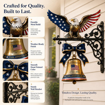 🔔 🔔 The Eagle Bell Every Proud American Home Deserves - Honor America’s 250th Anniversary with a Classic Porch Bell