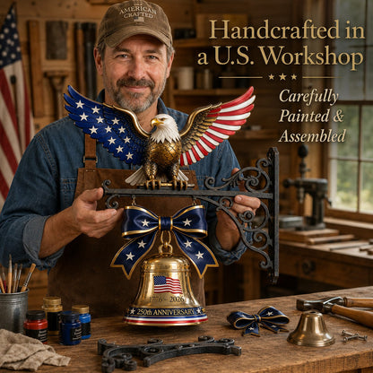 🔔 🔔 The Eagle Bell Every Proud American Home Deserves - Honor America’s 250th Anniversary with a Classic Porch Bell