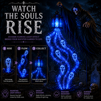 🔥Today 50% OFF🎁💀Halloween Soul Harvester Animated Garden Light