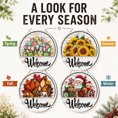 🔥 LIMITED-TIME 50% OFF🔥 — 16 Pcs Interchangeable Welcome Sign for Front Door