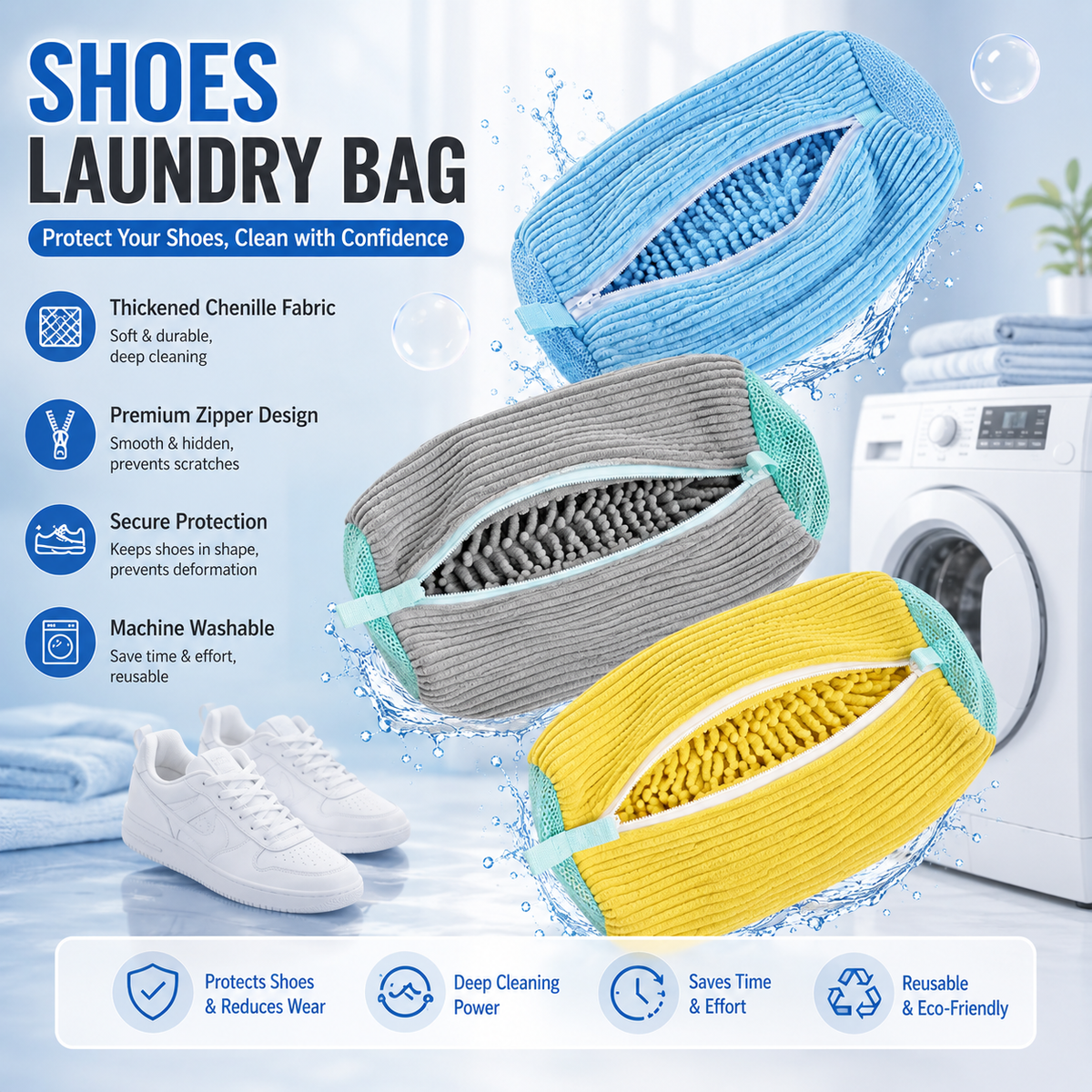 🌞 50% OFF NOW! Laundry Shoe Washing Bag for Washing Machine