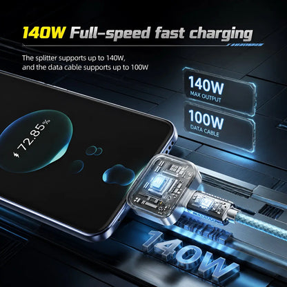 Smart Auto-Disconnect USB Charging Cable: Anti-Overcharge Protection