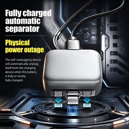 Smart Auto-Disconnect USB Charging Cable: Anti-Overcharge Protection
