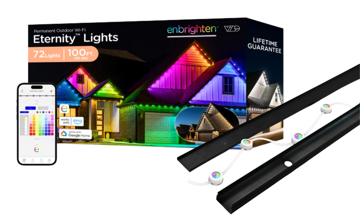 SnapTrack® For Enbrighten Permanent Outdoor Lights- Metal Channel System