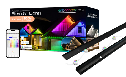 SnapTrack® For Enbrighten Permanent Outdoor Lights- Metal Channel System