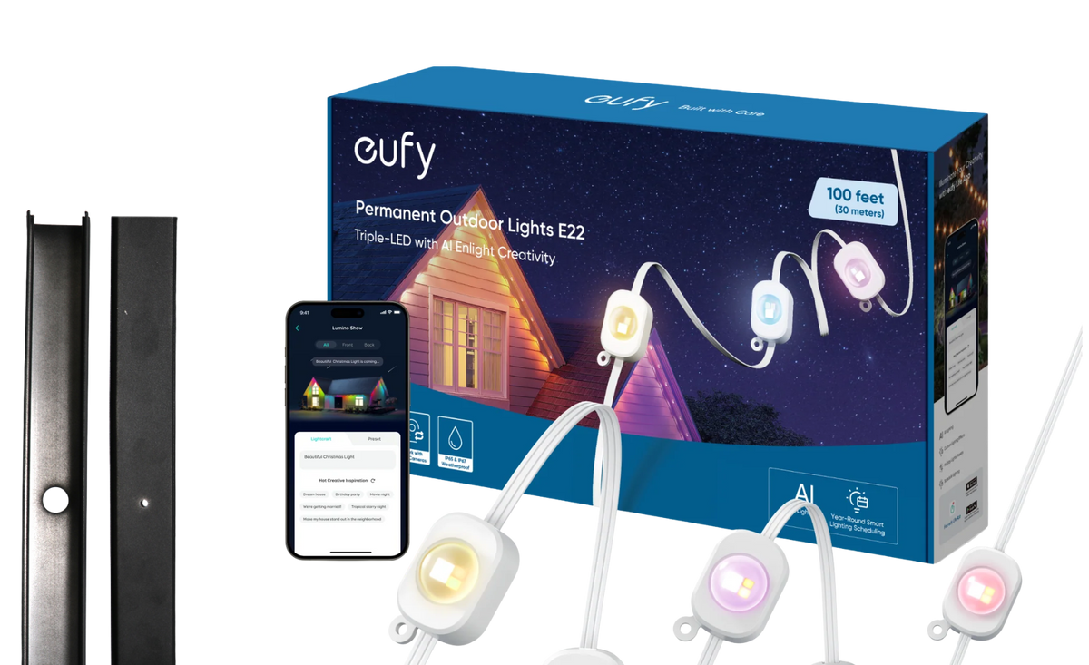 SnapTrack® For EUFY Permanent Outdoor Lights- Metal Channel System