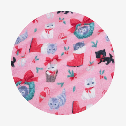 Meowy Christmas Brushed Pointelle Luxe Bow Headwrap