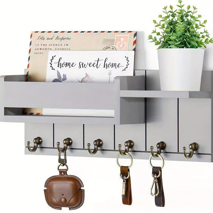 🏡2026 Sale🧡— Over 25 700 Sold! Wall‑Mounted Mail & Key Holder