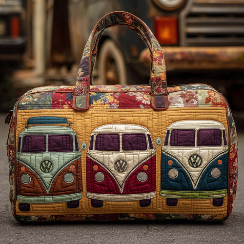 Hippie Van Quilted Duffle Bag