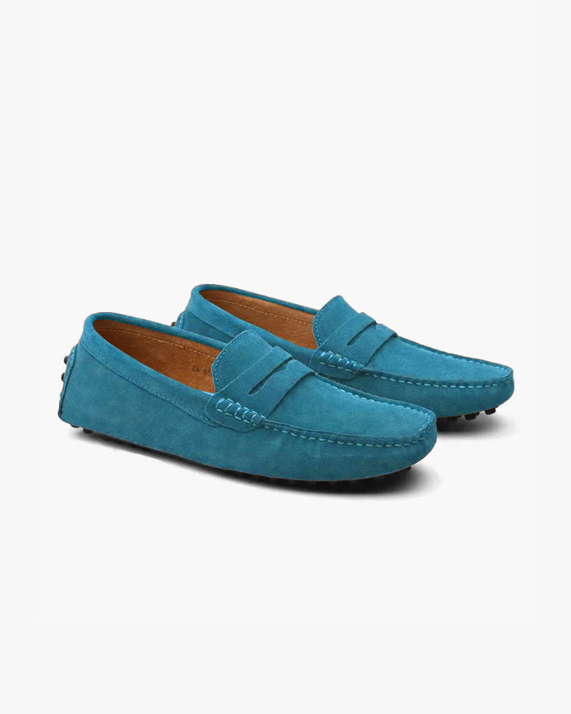 Suede Driver Loafers - foto 6