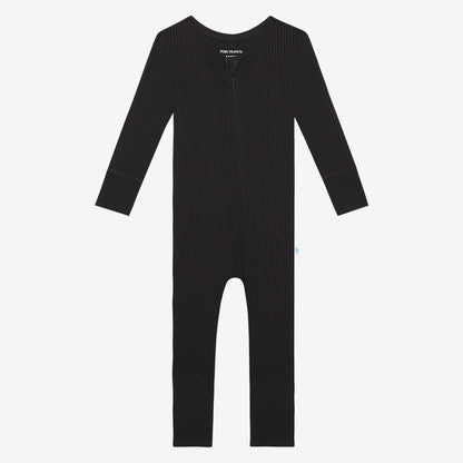 Black Ribbed Convertible One Piece