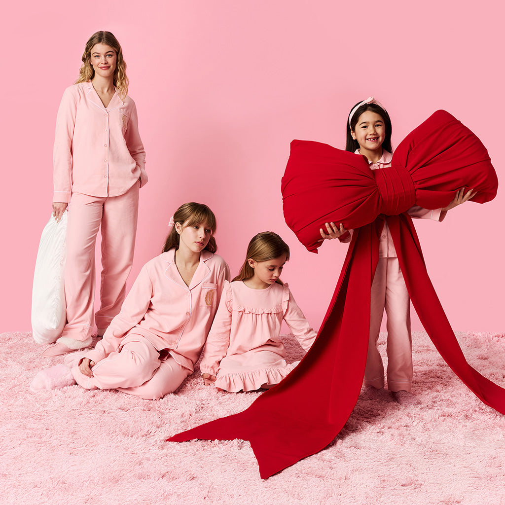 Powder Pink Women's Flannelette Pajama Set