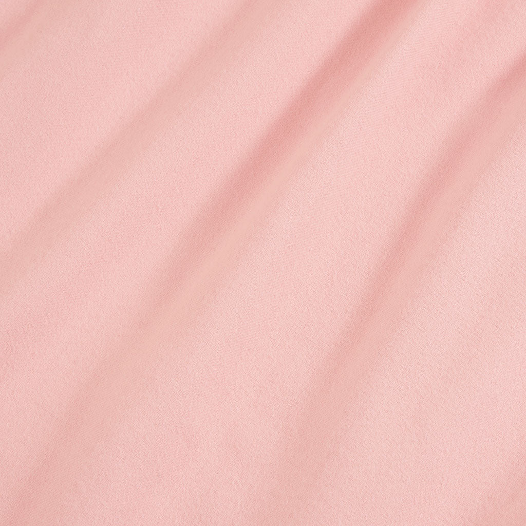 Powder Pink Flannelette Ruffled Pajama Set