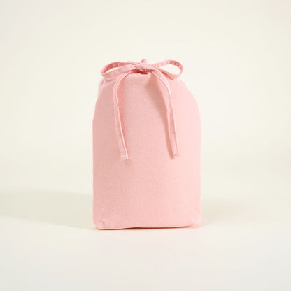 Powder Pink Flannelette Ruffled Pajama Set