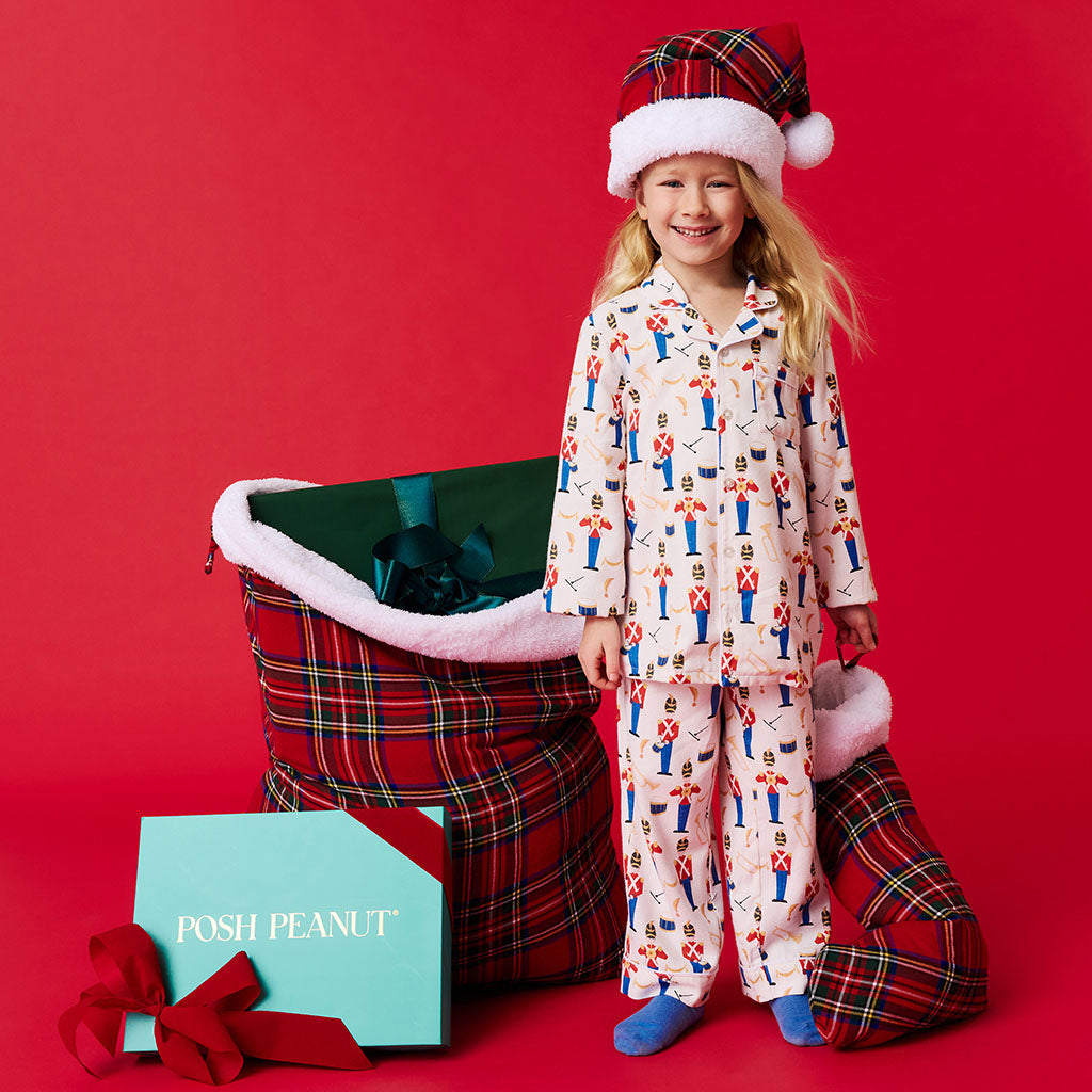 Red Tartan Plaid Flannelette Poshmas Stocking