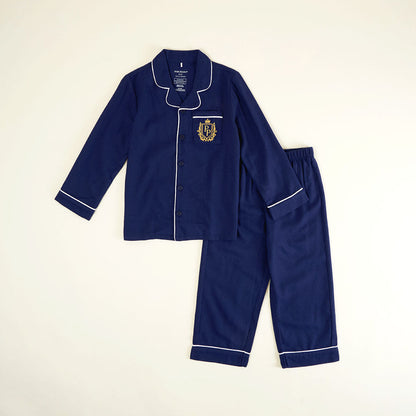 Navy Flannelette Luxe Pajama Set
